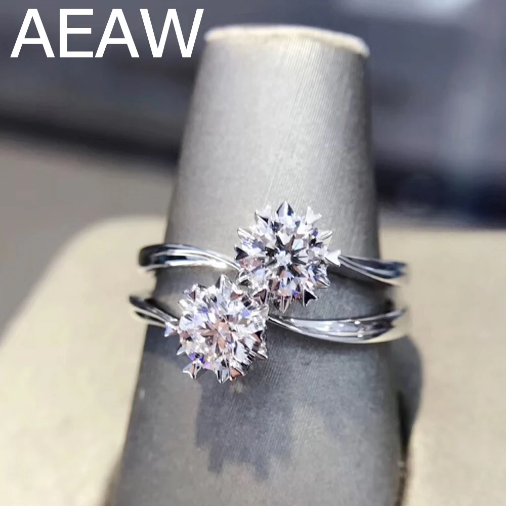 GIA Round Natural Diamond Engagement Ring Real 18k White Gold 0.4ctw Natural Diamond Wedding Ring
GIA Round Natural Diamond Engagement Ring Real 18k White Gold 0.4ctw Natural Diamond Wedding Ring