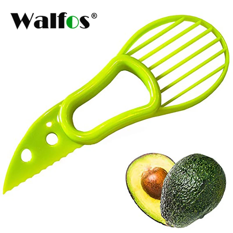 WALFOS 3 In 1 Avocado Slicer Shea Corer Butter Peeler Fruit Vegetable Cutter Pulp Separator Plastic Knife Kitchen Accessories
WALFOS 3 In 1 Avocado Slicer Shea Corer Butter Peeler Fruit Vegetable Cutter Pulp Separator Plastic Knife Kitchen Accessories