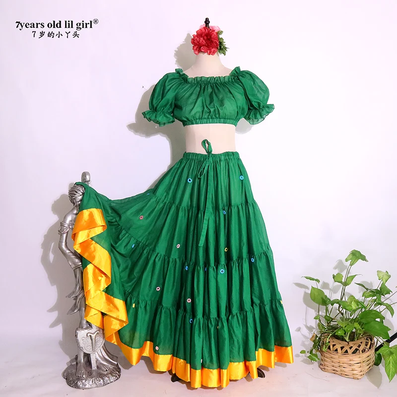 Women ATS Tribal Belly Dance 100% Cotton Top Skirt With Border Tribal Bohemia Ladies Gypsy Long Skirt Full CircleCW11
Women ATS Tribal Belly Dance 100% Cotton Top Skirt With Border Tribal Bohemia Ladies Gypsy Long Skirt Full CircleCW11