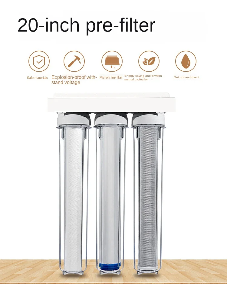 Завод directe verkoop 20 дюймов 3 niveau прямая drinken прозрачный waterzuiveraar фильтр предварительной очистки воды фильтр PPF + UDF + CTO
Завод directe verkoop 20 дюймов 3 niveau прямая drinken прозрачный waterzuiveraar фильтр предварительной очистки воды фильтр PPF + UDF + CTO