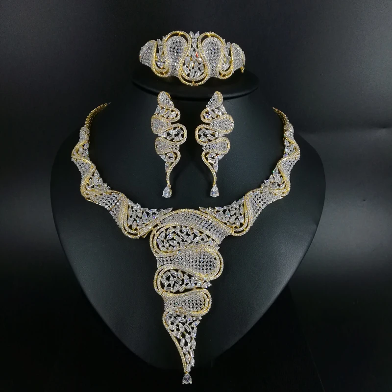 2023 new fashion romantic crystal CZ zircon golden necklace earring bracelet ring wedding bride banquet dressing party jewelry
2023 new fashion romantic crystal CZ zircon golden necklace earring bracelet ring wedding bride banquet dressing party jewelry