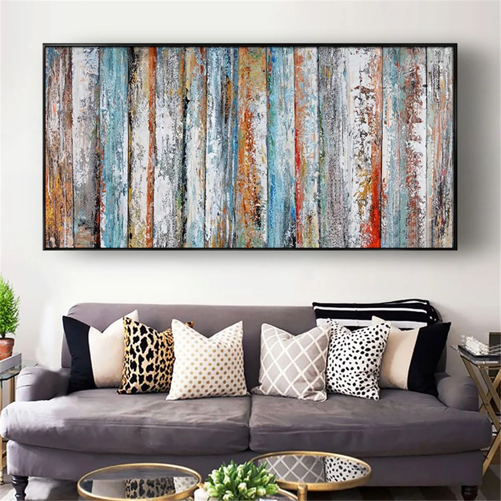 Modern abstract home decor drawing in sofa mural hand-painted oil painting fence style texture colorful canvas painting wall art
Modern abstract home decor drawing in sofa mural hand-painted oil painting fence style texture colorful canvas painting wall art