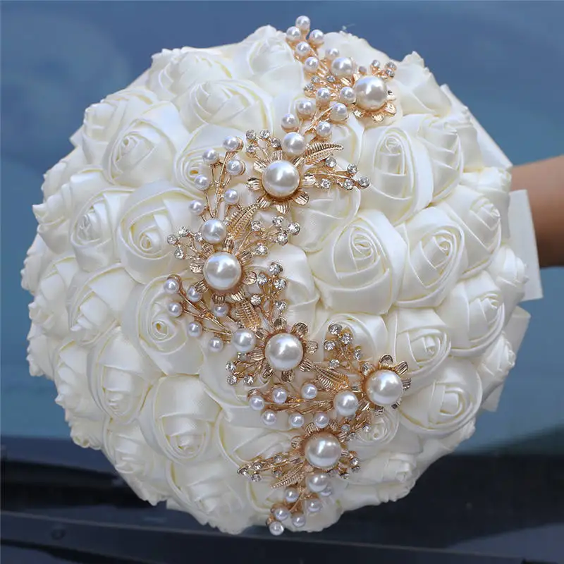 Handmade Wedding Bouquet Silk Ribbon Wedding Accessories Wedding Hold Flowers for Brides and Bridesmaid Wedding Supplies W706
Handmade Wedding Bouquet Silk Ribbon Wedding Accessories Wedding Hold Flowers for Brides and Bridesmaid Wedding Supplies W706