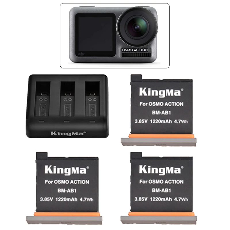 3pcs original kingma For Dji Osmo Action Camera Battery +3 Slot Charging Hub For Dji action camera battery Accessories
3pcs original kingma For Dji Osmo Action Camera Battery +3 Slot Charging Hub For Dji action camera battery Accessories