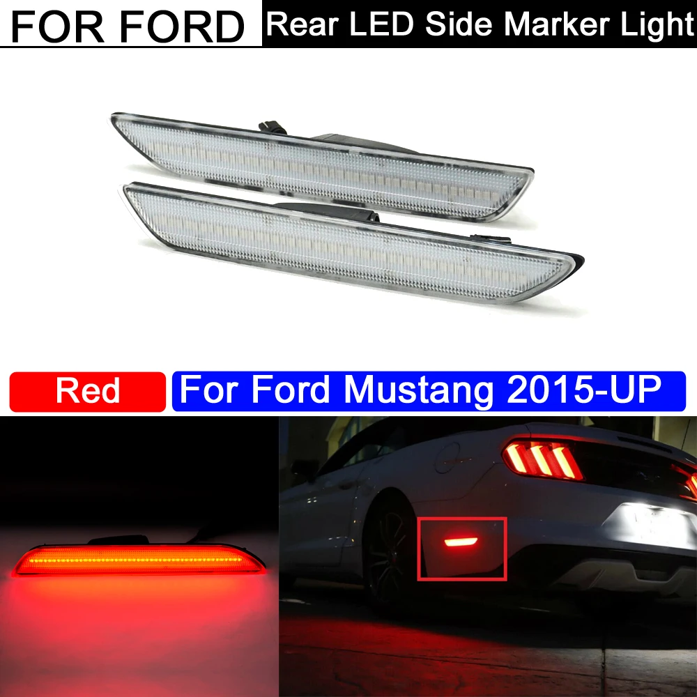 2 шт. красный светодиодный указатель поворота для Ford Mustang 2015-up, без ошибок, прозрачные линзы, задний светодиодный отражатель бокового крыла
2 шт. красный светодиодный указатель поворота для Ford Mustang 2015-up, без ошибок, прозрачные линзы, задний светодиодный отражатель бокового крыла