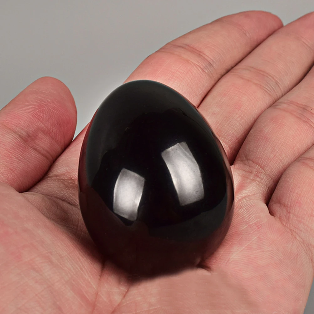 1 Pc Chakra Stone Black Obsidian Sphere Egg Gemstone Polished Stone For Home Decoration Healing Balancing 40*25*25mm
1 Pc Chakra Stone Black Obsidian Sphere Egg Gemstone Polished Stone For Home Decoration Healing Balancing 40*25*25mm