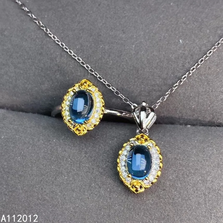 KJJEAXCMY fine jewelry natural blue topaz 925 sterling silver trendy girl new set support test with box
KJJEAXCMY fine jewelry natural blue topaz 925 sterling silver trendy girl new set support test with box