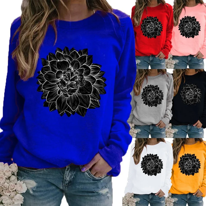 New Autumn and Winter Fashion Printing Motion Sweater Long Sleeve Graphic Ladies Tee Round Neck Pullover Loose Casual T-shirt
New Autumn and Winter Fashion Printing Motion Sweater Long Sleeve Graphic Ladies Tee Round Neck Pullover Loose Casual T-shirt