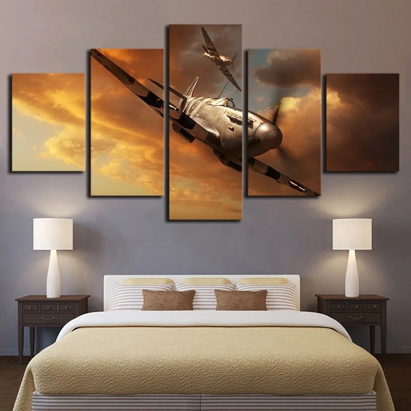 5 Pcs Airplane Painting Landscape Canvas Pictures Print Wall Art Canvas Paintings Wall Decorations for Living Room Unframe
5 Pcs Airplane Painting Landscape Canvas Pictures Print Wall Art Canvas Paintings Wall Decorations for Living Room Unframe