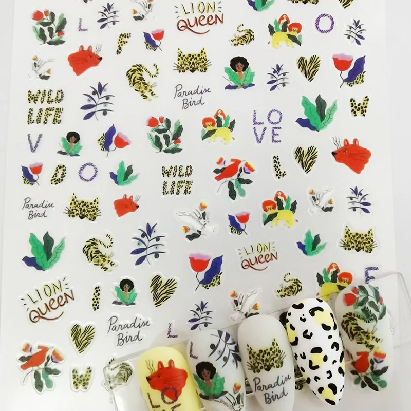2021 New 3D Nail Art Stickers Bohemia Animal Image Nails Stickers for Nails Sticker Decorations Manicure Z0440
2021 New 3D Nail Art Stickers Bohemia Animal Image Nails Stickers for Nails Sticker Decorations Manicure Z0440