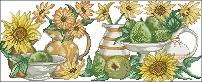 A Row of Sunflowers Package, Greeting Needlework Counted Cross-Stitching Kits, New Style Counted, Permin15-5186
A Row of Sunflowers Package, Greeting Needlework Counted Cross-Stitching Kits, New Style Counted, Permin15-5186