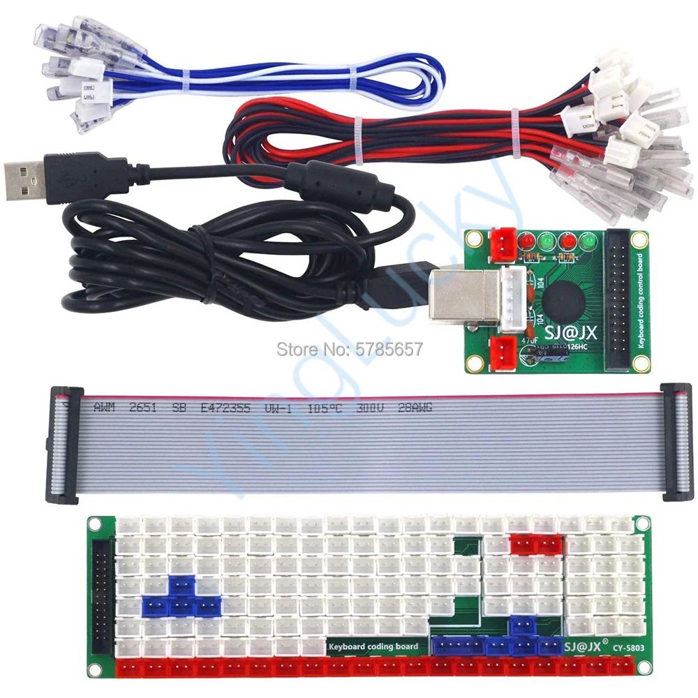 Arcade Zero Delay Board, USB Keyboard Encoder Control, Connected to PC Joystick Buttons, Fight Stick Game
Arcade Zero Delay Board, USB Keyboard Encoder Control, Connected to PC Joystick Buttons, Fight Stick Game