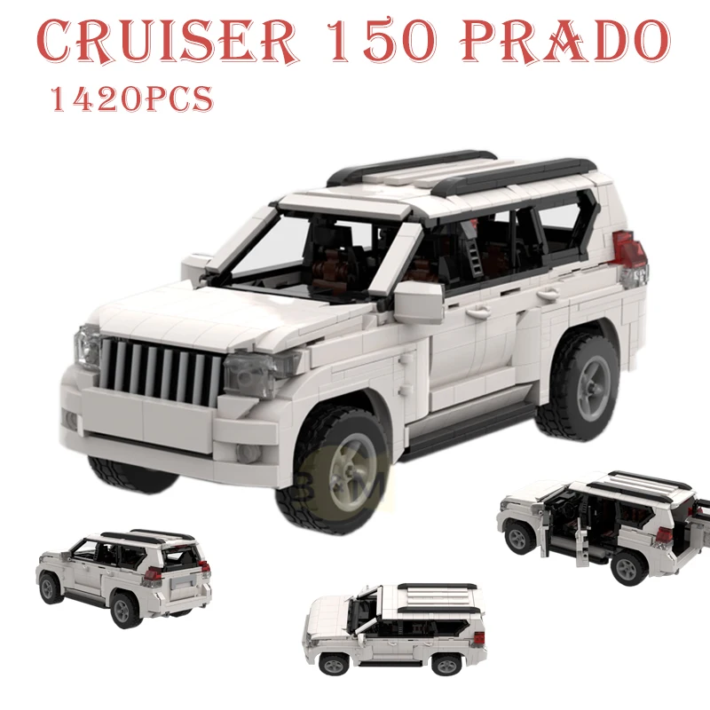 Новинка 2021, модель автомобиля Land Cruiser 150 Prado, набор для самостоятельной сборки кубиков, игрушки, рождественские подарки
Новинка 2021, модель автомобиля Land Cruiser 150 Prado, набор для самостоятельной сборки кубиков, игрушки, рождественские подарки