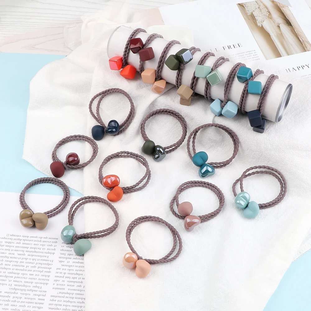 5Pcs/Set Candy Colors Hair Bands Matte Cube Heart Pendant Rubber Tie Fashion Korean Hair Accessories Elastic Hair Rope Scrunchie
5Pcs/Set Candy Colors Hair Bands Matte Cube Heart Pendant Rubber Tie Fashion Korean Hair Accessories Elastic Hair Rope Scrunchie