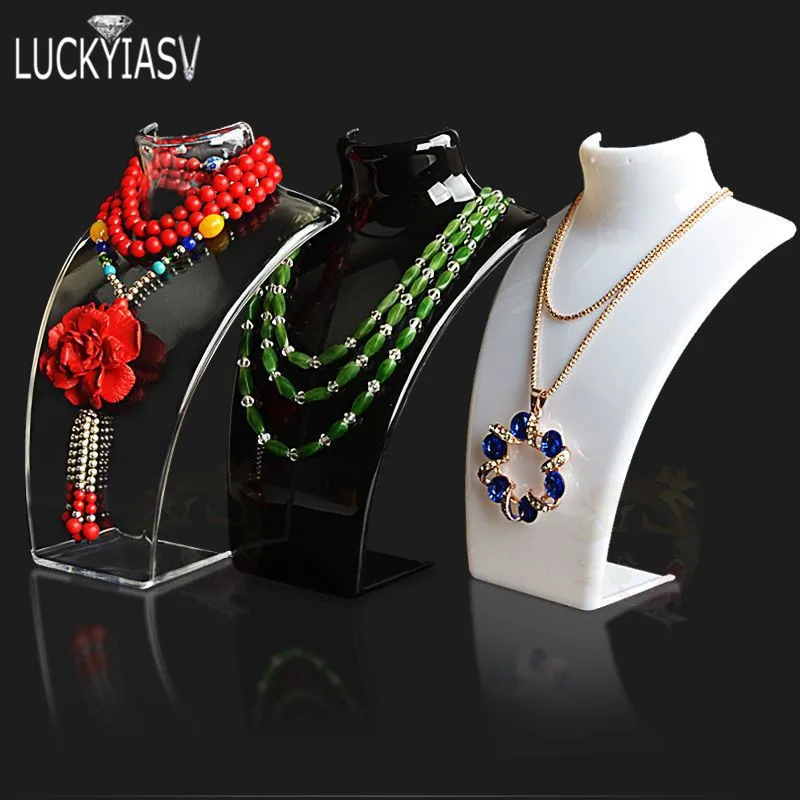 Acrylic Mannequin Necklace Jewelry Display Holder Pendant Earrings Counter Window Display Stand For Necklace Portrait Display
Acrylic Mannequin Necklace Jewelry Display Holder Pendant Earrings Counter Window Display Stand For Necklace Portrait Display