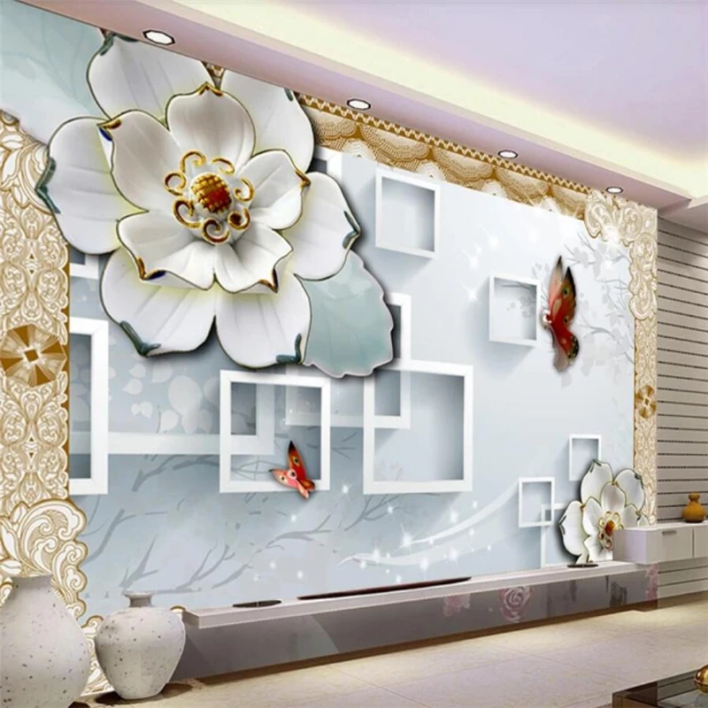 beibehang Custom wallpaper 3D square relief flower mural living room bedroom restaurant TV background wall decoration painting
beibehang Custom wallpaper 3D square relief flower mural living room bedroom restaurant TV background wall decoration painting