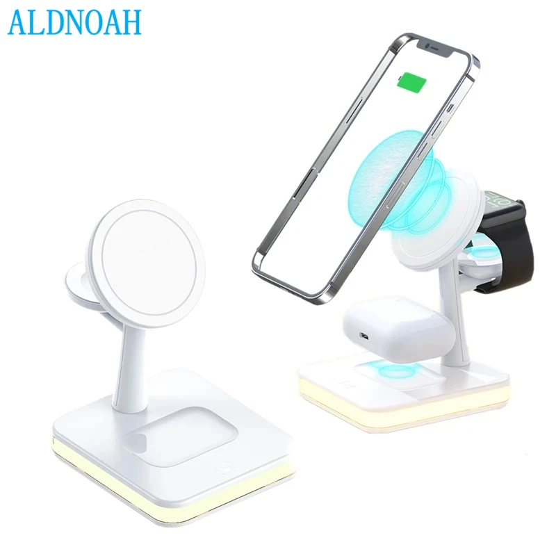 25W 4 in 1 Magnetic Wireless Charger Stand for iPhone 12 11 XS XR 8 AirPods Pro Charging Dock Station For Apple Watch iWatch
25W 4 in 1 Magnetic Wireless Charger Stand for iPhone 12 11 XS XR 8 AirPods Pro Charging Dock Station For Apple Watch iWatch