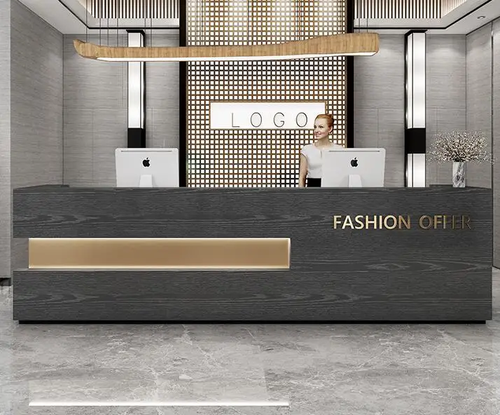 Cashier Simple Modern Company Front Desk Hotel Reception Desk Women's Clothing Store Beauty Salon Bar Counter Customized
Cashier Simple Modern Company Front Desk Hotel Reception Desk Women's Clothing Store Beauty Salon Bar Counter Customized