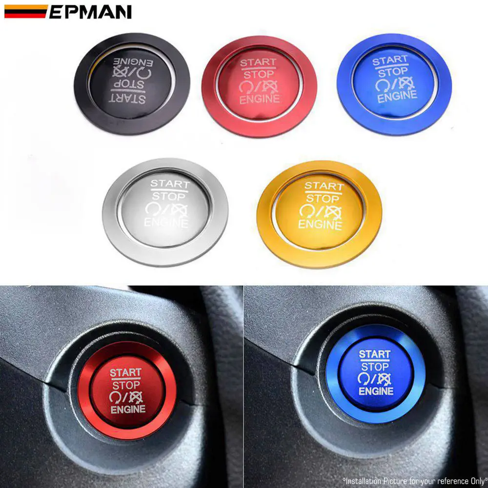 EPMAN Car Interior Engine Ignition Start Stop Push Switch Button Ring Cover Trim Sticker For Jeep Liberty Compass EPYJK201JP
EPMAN Car Interior Engine Ignition Start Stop Push Switch Button Ring Cover Trim Sticker For Jeep Liberty Compass EPYJK201JP