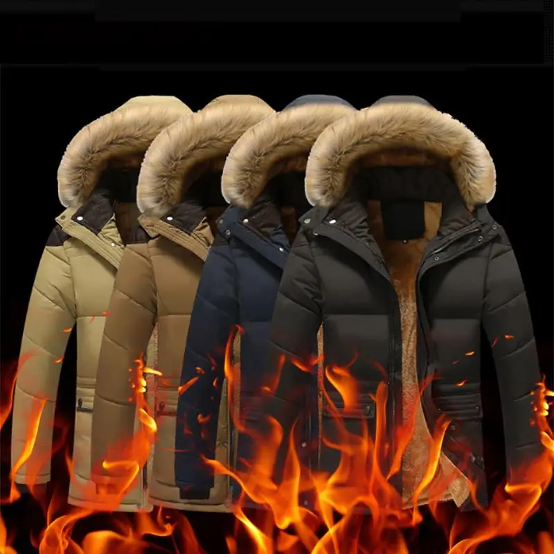 Parka Men Coats Winter Jacket Men Thicken Hooded Windproof Outwear Warm Coat Cotton-Padded Clothing Casual Men's Overcoat
Parka Men Coats Winter Jacket Men Thicken Hooded Windproof Outwear Warm Coat Cotton-Padded Clothing Casual Men's Overcoat