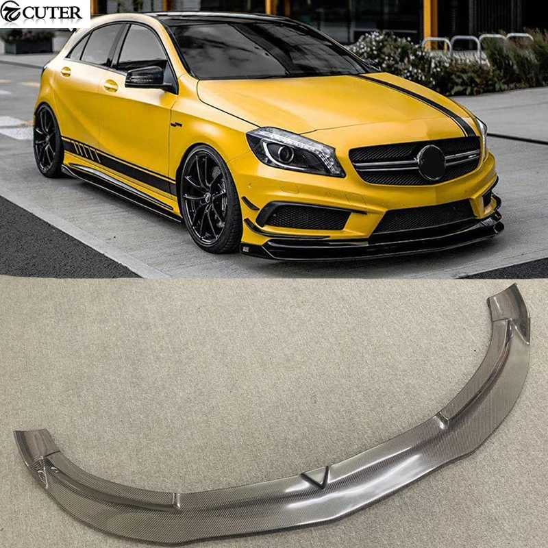 W176 A200 A250 A45 Matte Carbon Fiber Front Bumper Lip Spoiler for Mercedes-benz W176 A45 A260 2013-up
W176 A200 A250 A45 Matte Carbon Fiber Front Bumper Lip Spoiler for Mercedes-benz W176 A45 A260 2013-up