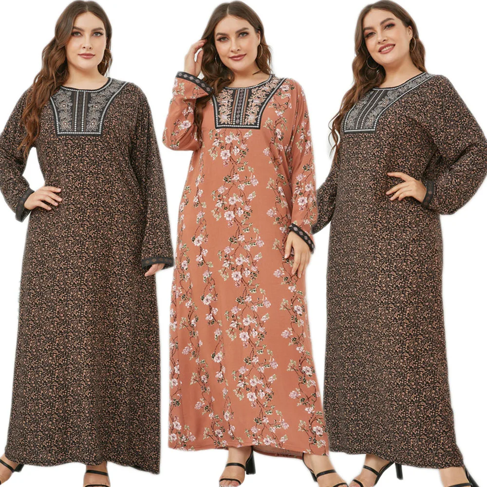 Plus Size Women Print Long Dress Muslim Islamic Long Sleeve Maxi Robe Gown Middle East Arabic Kaftan Abaya Turkish Dubai Dress
Plus Size Women Print Long Dress Muslim Islamic Long Sleeve Maxi Robe Gown Middle East Arabic Kaftan Abaya Turkish Dubai Dress