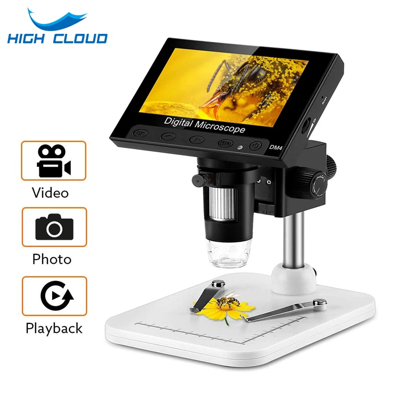 4.3"LCD Display USB Digital Electronic Microscope Endoscope Record 1000X 2 Megapixels with 8 LED for phone Repair Soldering
4.3"LCD Display USB Digital Electronic Microscope Endoscope Record 1000X 2 Megapixels with 8 LED for phone Repair Soldering