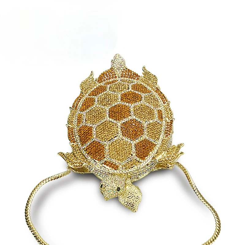 Gold Crystal Tortoise Women Evening Clutches Bags Diamond Shape Ladies Evening Clutches Day Bag Female Wedding Clutch Purses
Gold Crystal Tortoise Women Evening Clutches Bags Diamond Shape Ladies Evening Clutches Day Bag Female Wedding Clutch Purses