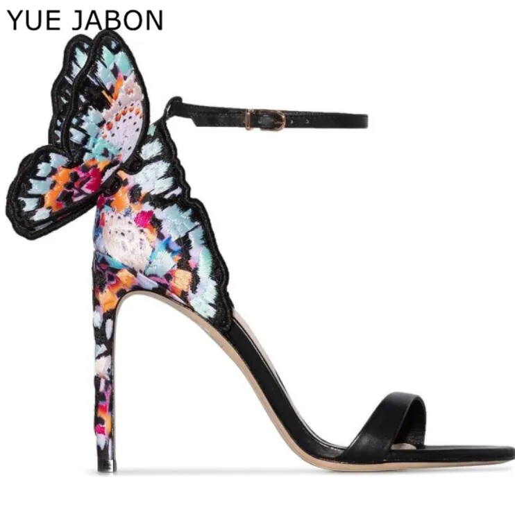 Metallic embroidered Butterfly Wings High Heel Sandals Women Stiletto Jeweled High Heels Sexy Party Dress Shoes Wedding shoes
Metallic embroidered Butterfly Wings High Heel Sandals Women Stiletto Jeweled High Heels Sexy Party Dress Shoes Wedding shoes