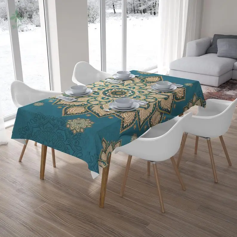 Скатерть с изображением символа Мандала Boho прямоугольник кухонное украшение для дома, подарок для нее, в богемном стиле покрытие стола
Скатерть с изображением символа Мандала Boho прямоугольник кухонное украшение для дома, подарок для нее, в богемном стиле покрытие стола
