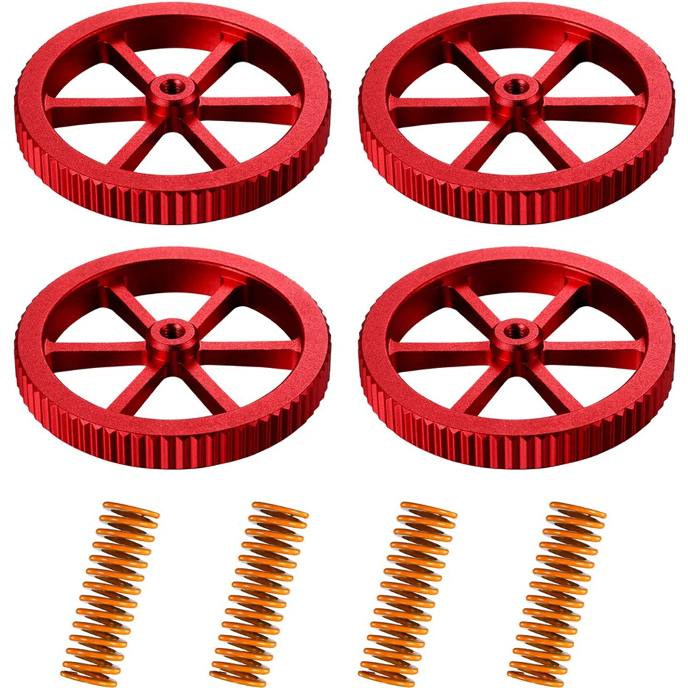 4pcs Screw Nut Hand Twist Level Die Springs Set For Ender 3 PRO 5 PLUS CR 10 Mini X 20 3D Printer Hot Bed Part Replace Aluminum
4pcs Screw Nut Hand Twist Level Die Springs Set For Ender 3 PRO 5 PLUS CR 10 Mini X 20 3D Printer Hot Bed Part Replace Aluminum