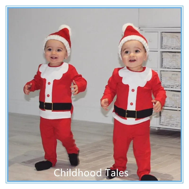 Christmas costume children boys girls fashion print Santa Claus suit baby jacket pants hat three sets
Christmas costume children boys girls fashion print Santa Claus suit baby jacket pants hat three sets