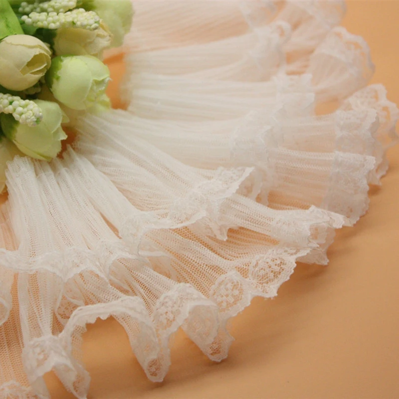 21Yards Ruffle Pleated Mesh Edging Fabric Lace Trim Black White Applique Skirt Wedding Dress Craft DIY 9cm Wide
21Yards Ruffle Pleated Mesh Edging Fabric Lace Trim Black White Applique Skirt Wedding Dress Craft DIY 9cm Wide