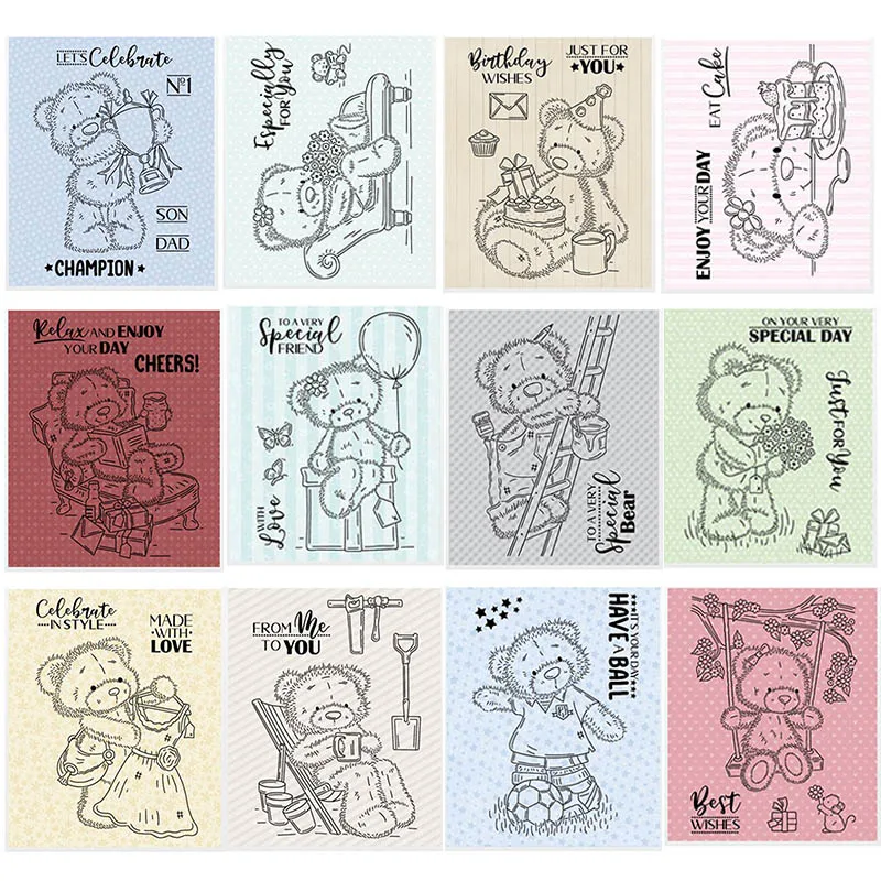 3x4 inch Teddy Bears Loves Celebrating Phrases Transparent Clear Stamps for DIY Scrapbooking Paper Cards Making Crafts New 2019
3x4 inch Teddy Bears Loves Celebrating Phrases Transparent Clear Stamps for DIY Scrapbooking Paper Cards Making Crafts New 2019