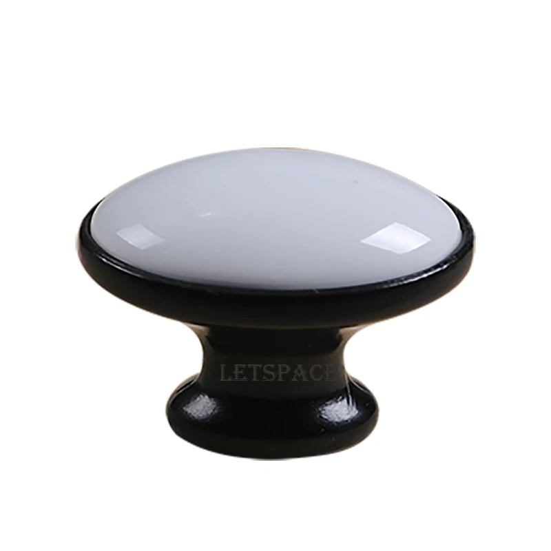 2pcs Drawer Cupboard Cartoon Knobs White Ceramic Kitchen Dresser cabinet Black Pulls Modern Fashion Zinc Alloy Furniture Handles
2pcs Drawer Cupboard Cartoon Knobs White Ceramic Kitchen Dresser cabinet Black Pulls Modern Fashion Zinc Alloy Furniture Handles