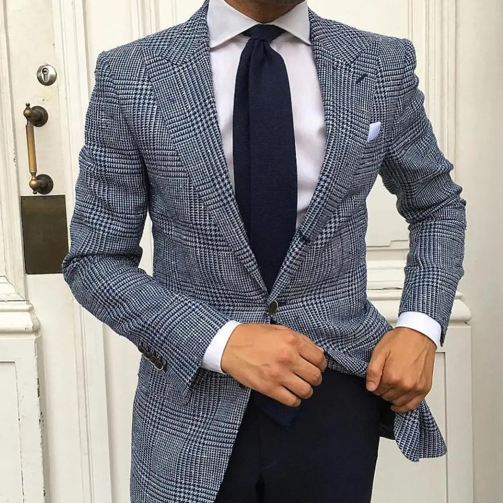 Men's Suit Jacket Black And White Plaid Striped Smart Casual Style Singal-Breasted V-Sleeve Top Fashion Handsome Overcoat
Men's Suit Jacket Black And White Plaid Striped Smart Casual Style Singal-Breasted V-Sleeve Top Fashion Handsome Overcoat