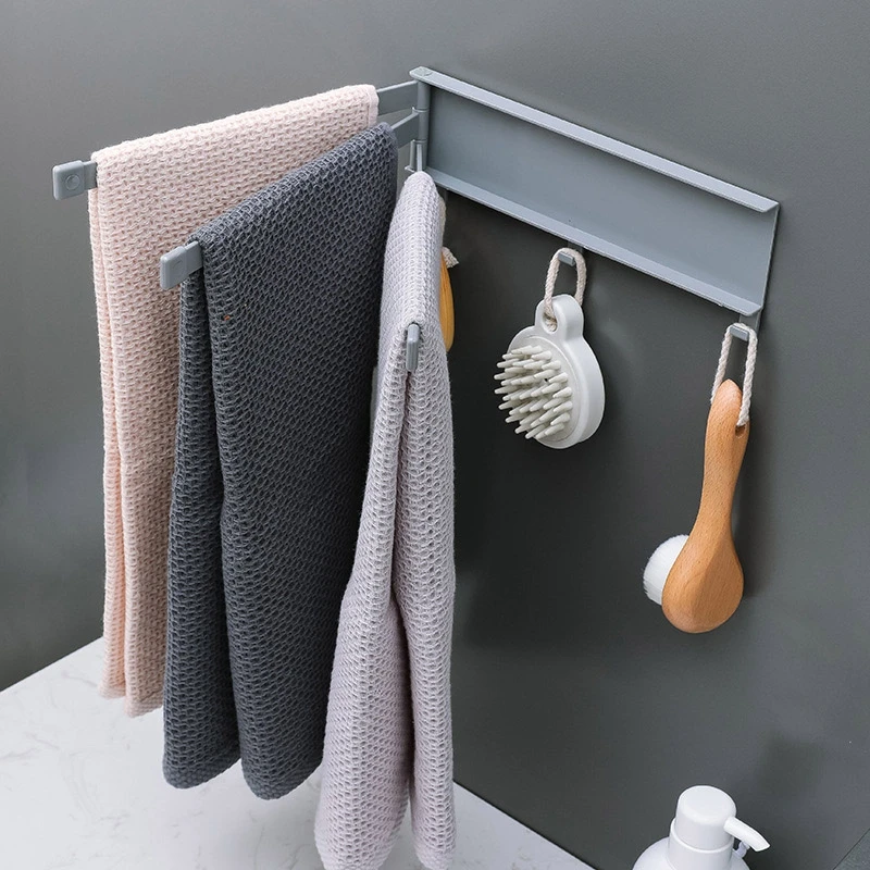 Wall Mounted Rotating Towel Holder, Kitchen Storage Rack, Bathroom Supply, Multifunction, Punch-Free
Wall Mounted Rotating Towel Holder, Kitchen Storage Rack, Bathroom Supply, Multifunction, Punch-Free