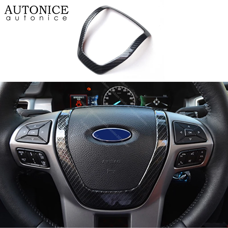 Carbon Fiber Color Steering Wheel Frame Decorator Cover for Ford Ranger Everest Endeavour 2015 2016 2017 2018 2019
Carbon Fiber Color Steering Wheel Frame Decorator Cover for Ford Ranger Everest Endeavour 2015 2016 2017 2018 2019