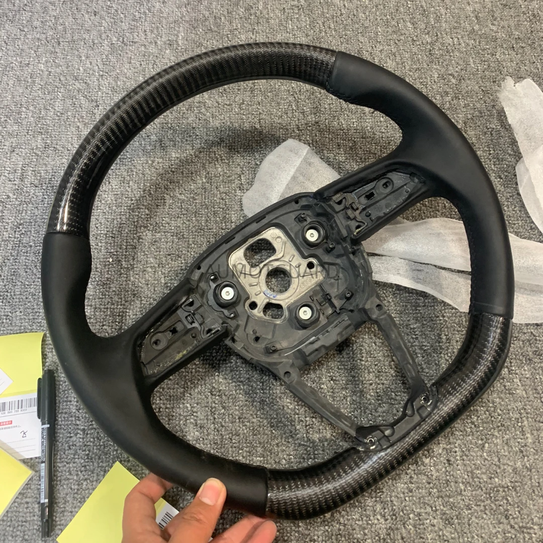 Carbon Fiber Racing Steering Wheel Preforated Leather Compatible for For Audi Q5L
Carbon Fiber Racing Steering Wheel Preforated Leather Compatible for For Audi Q5L