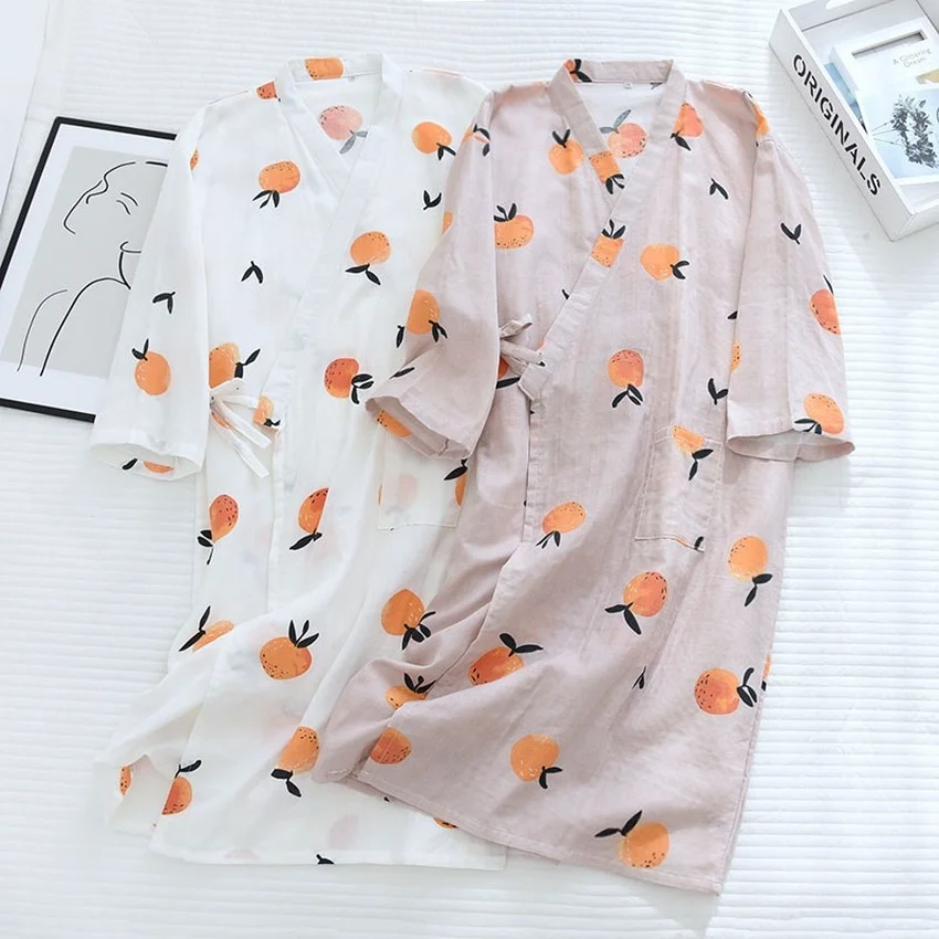 Japanese Clothing for Women Kimono Yukata Cardigan Kawaii Print Dress Nightgown Pajamas Bathrobe Summer Cotton White Long Sleeve
Japanese Clothing for Women Kimono Yukata Cardigan Kawaii Print Dress Nightgown Pajamas Bathrobe Summer Cotton White Long Sleeve