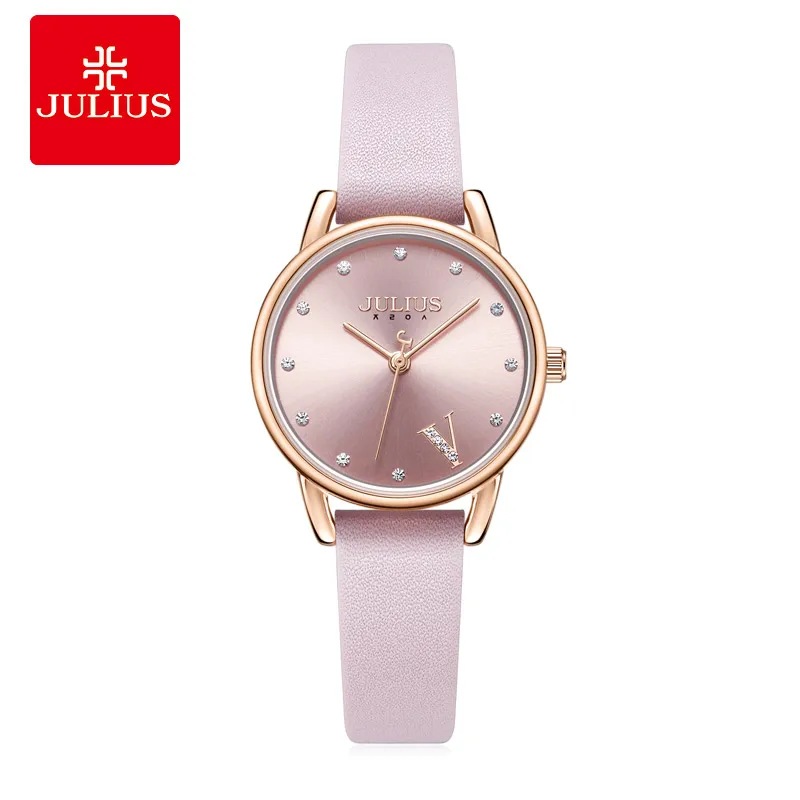 Julius Watch JA-1307 Ladies Pink Fashion Leather Band Casual Simple Relojes
Julius Watch JA-1307 Ladies Pink Fashion Leather Band Casual Simple Relojes