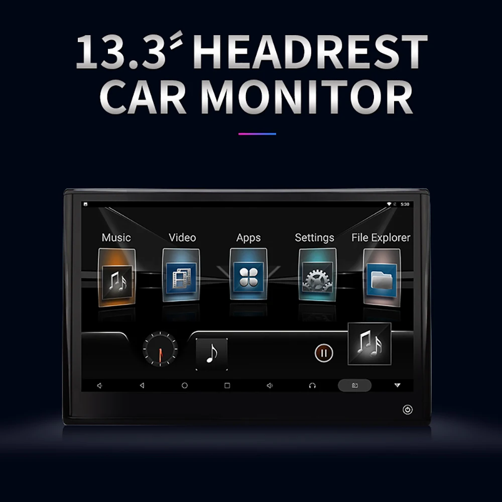 13.3 Inch Android Car Headrest Monitor HD 1080P WiFi Netflix YouTube for Backseat Kids Travel
13.3 Inch Android Car Headrest Monitor HD 1080P WiFi Netflix YouTube for Backseat Kids Travel