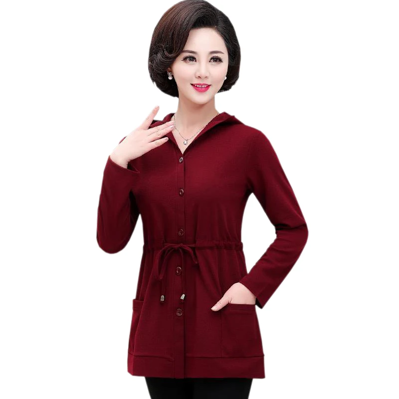 New 2021 Spring Autumn Women Jacket Casual Hooded Outwear Single-breasted Slim Thin Belt cardigan mom Coat female WindbreakerTop
New 2021 Spring Autumn Women Jacket Casual Hooded Outwear Single-breasted Slim Thin Belt cardigan mom Coat female WindbreakerTop