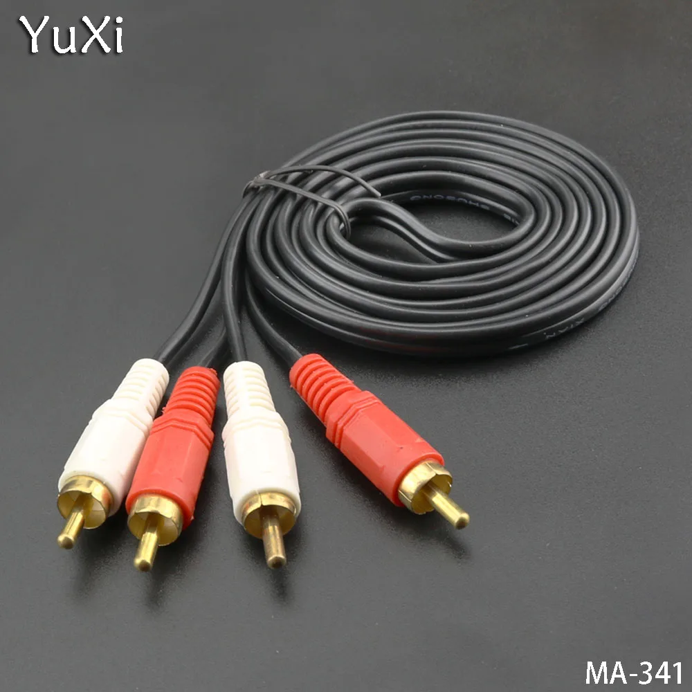 YuXi 1PCS/lot 1.5M 2RCA Male to 2RCA Male Jack Stereo AUX RCA Audio Cable for Laptop DVD TV Speaker replace
YuXi 1PCS/lot 1.5M 2RCA Male to 2RCA Male Jack Stereo AUX RCA Audio Cable for Laptop DVD TV Speaker replace