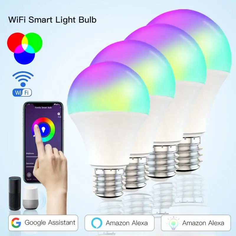 Умсветильник Светодиодная лампа с Wi-Fi, 15 Вт, энергосберегающая лампа RGB + CCT с регулируемой яркостью, умная лампа с голосовым управлением, работает с Alexa Google Home
Умсветильник Светодиодная лампа с Wi-Fi, 15 Вт, энергосберегающая лампа RGB + CCT с регулируемой яркостью, умная лампа с голосовым управлением, работает с Alexa Google Home