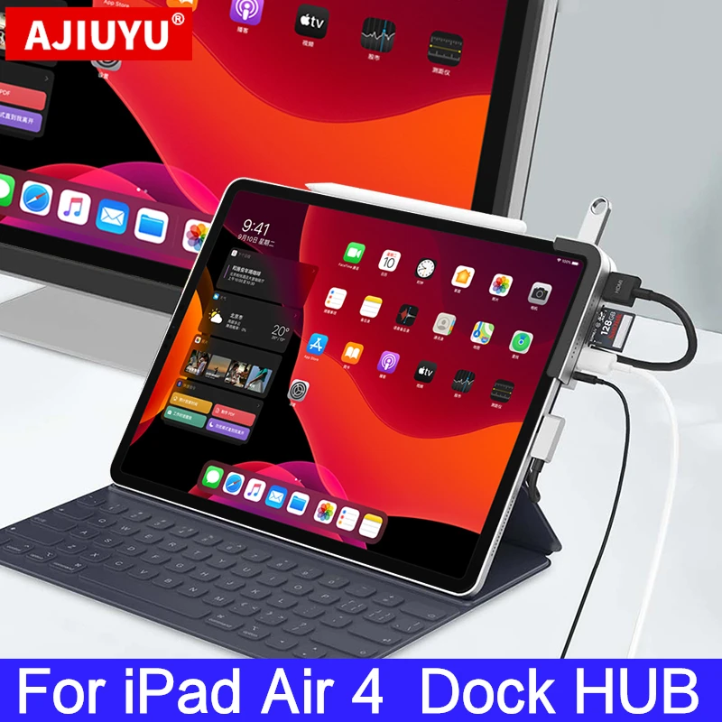 AJIUYU USB C HUB for iPad Air 4 Type C Dock USB 3.0 HDMI 3.5mm PD Port Splitter Adapter Converter For ipad air4 10.9 tablet Hub
AJIUYU USB C HUB for iPad Air 4 Type C Dock USB 3.0 HDMI 3.5mm PD Port Splitter Adapter Converter For ipad air4 10.9 tablet Hub