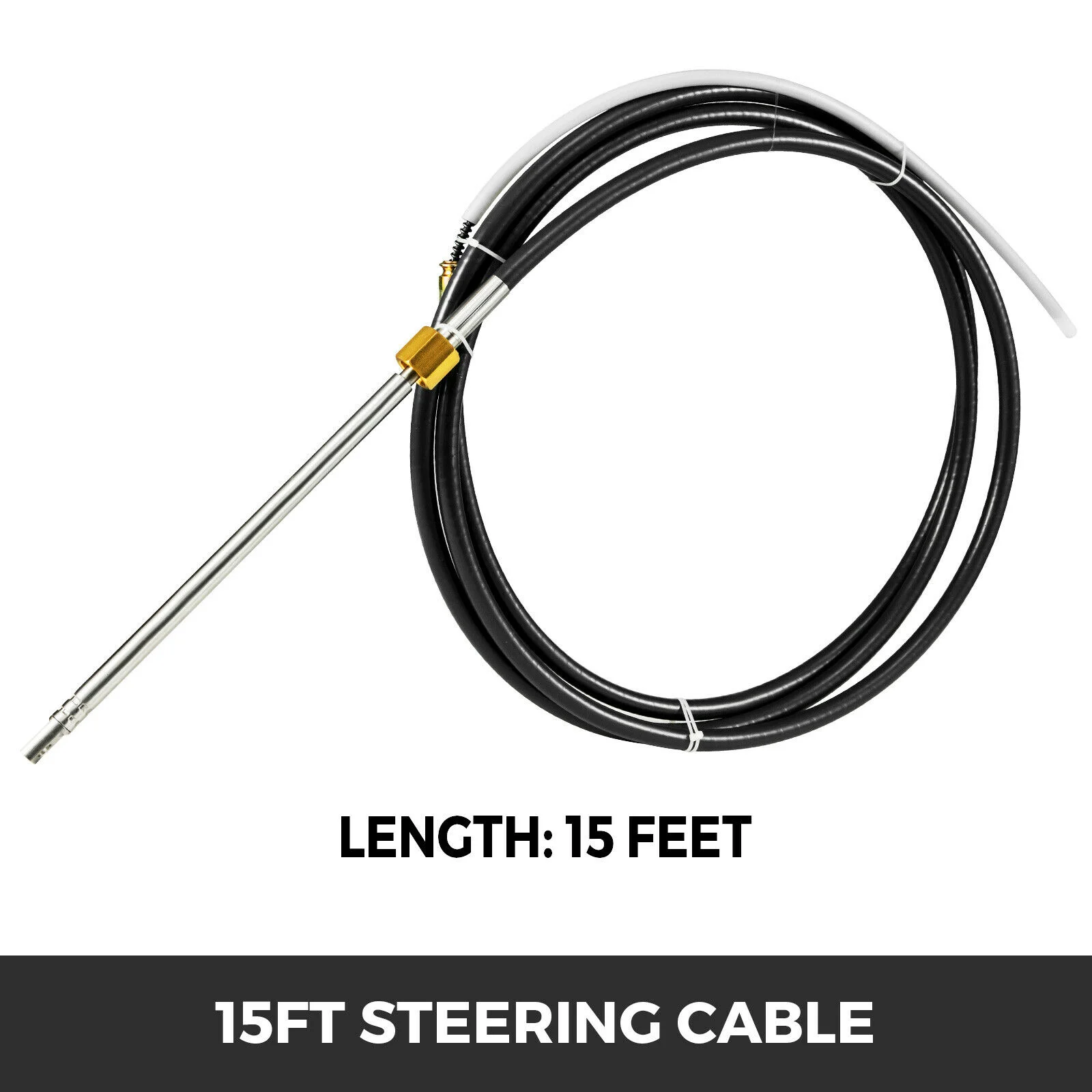 Rotary Mechanical Steering Cable SSC6215 15ft Safe-T for Single Station Boat
Rotary Mechanical Steering Cable SSC6215 15ft Safe-T for Single Station Boat
