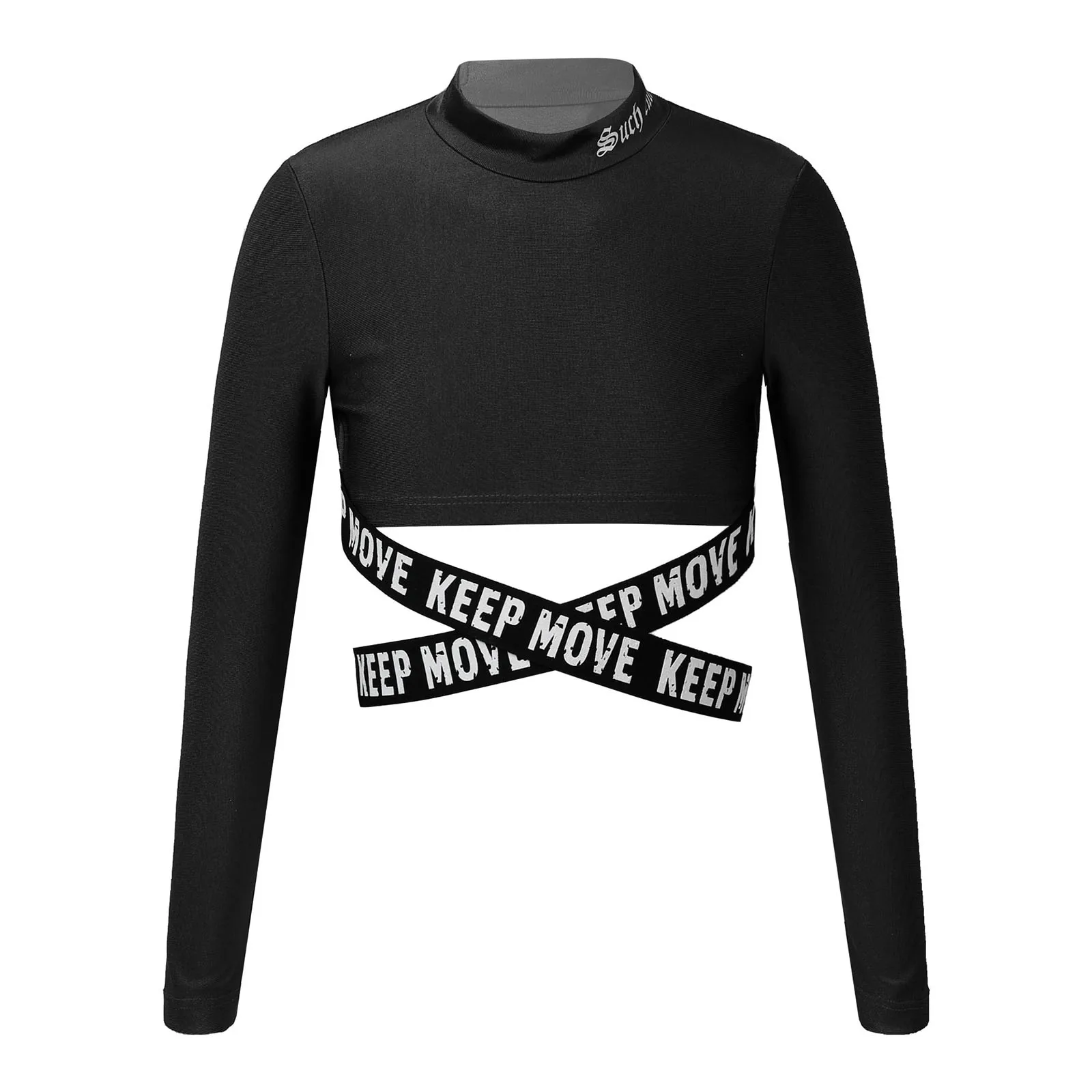 Spring Clothes Kids Girls T-shirt Slim Fit High Collar Long Sleeve Letters Print Crop Top Active Workout Running Gym Sportswear
Spring Clothes Kids Girls T-shirt Slim Fit High Collar Long Sleeve Letters Print Crop Top Active Workout Running Gym Sportswear
