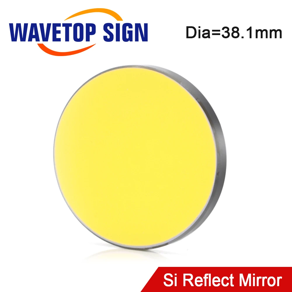 WaveTopSign Co2 Laser Si Reflect Mirror Diameter 38.1mm for Co2 Laser Engraving and Cutting Machine
WaveTopSign Co2 Laser Si Reflect Mirror Diameter 38.1mm for Co2 Laser Engraving and Cutting Machine