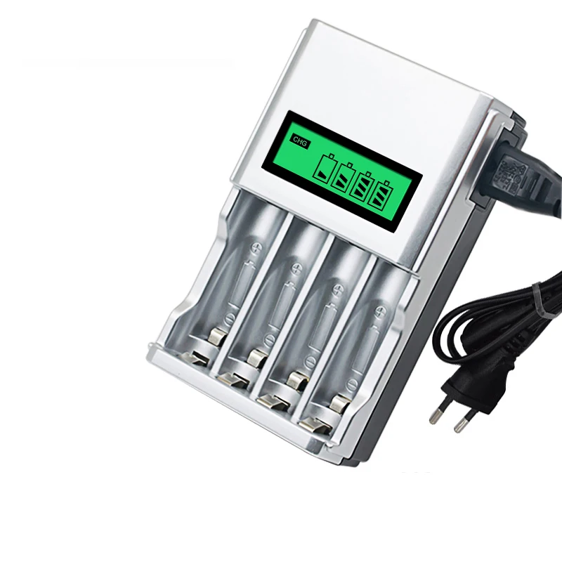 LCD Display With 4 Slots Smart Intelligent Battery Charger For AA / AAA NiCd NiMh Rechargeable Batteries
LCD Display With 4 Slots Smart Intelligent Battery Charger For AA / AAA NiCd NiMh Rechargeable Batteries